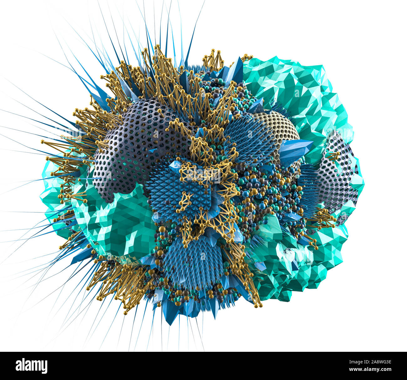 The abstract form. 3d rendering 3d illustration Stock Photo - Alamy