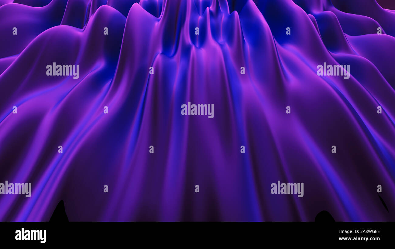 Luxury Purple Drapery Fabric Background 3d Rendering 3d