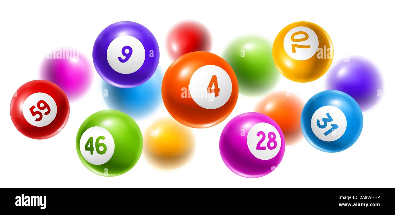 Bingo or lottery colored number balls Stock Vector Image & Art - Alamy