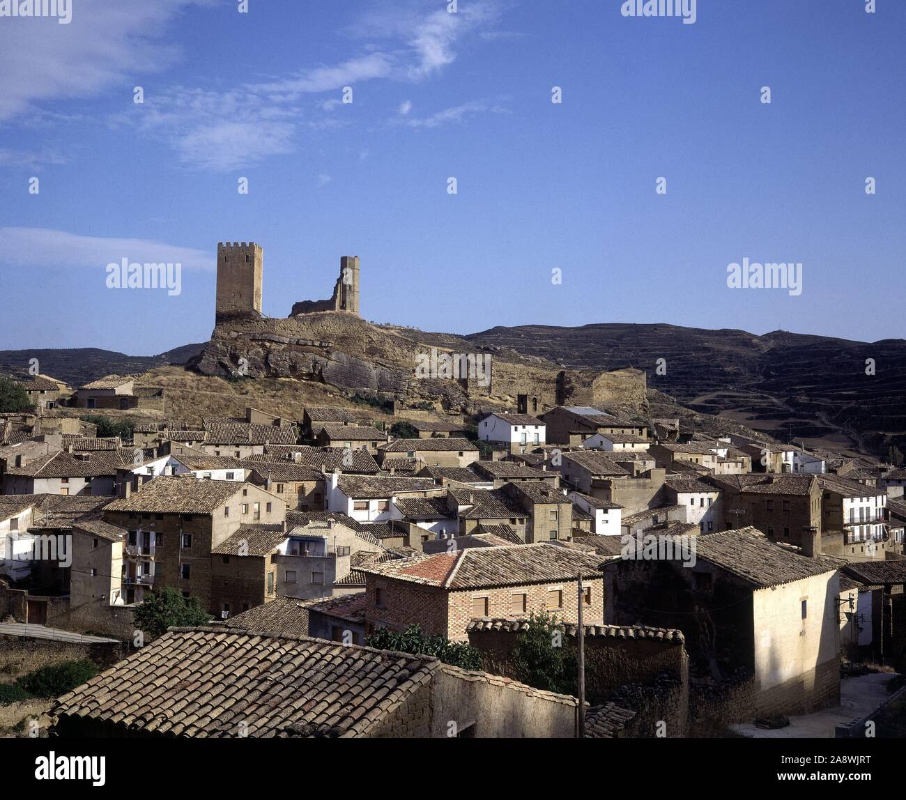 PANORAMICA DE UNCASTILLO. Location EXTERIOR. UNCASTILLO. SPAIN Stock