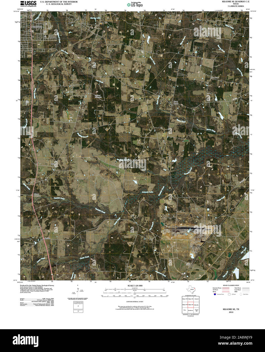 Map of kilgore hi-res stock photography and images - Alamy