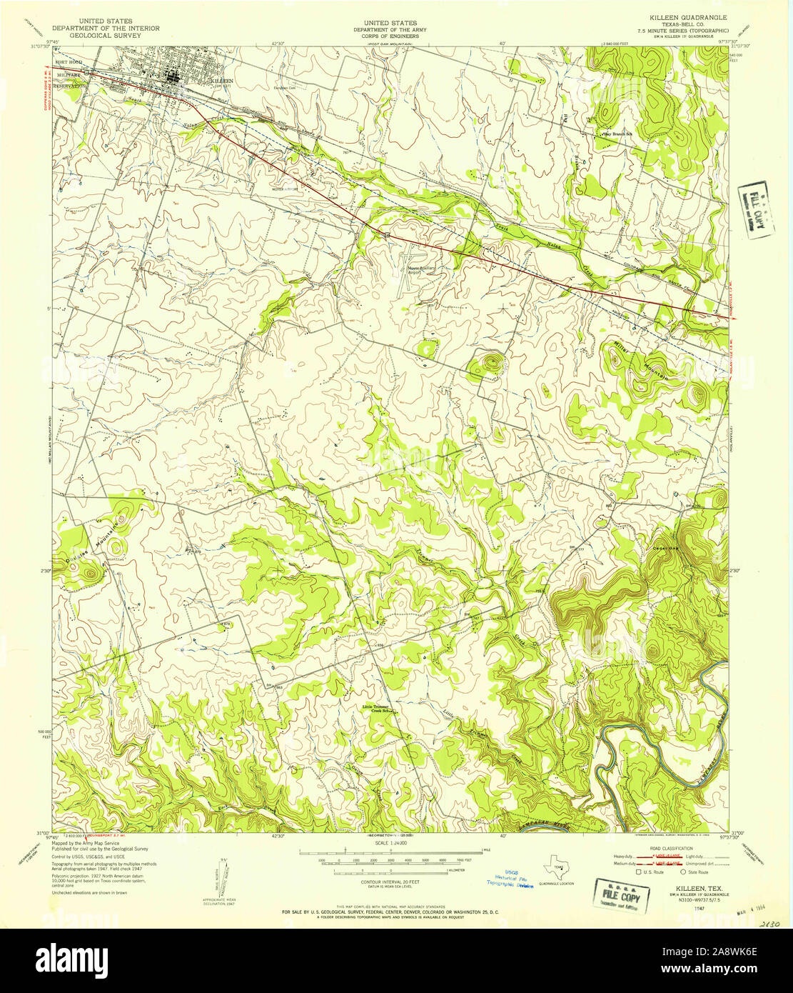 Killeen map hires stock photography and images Alamy