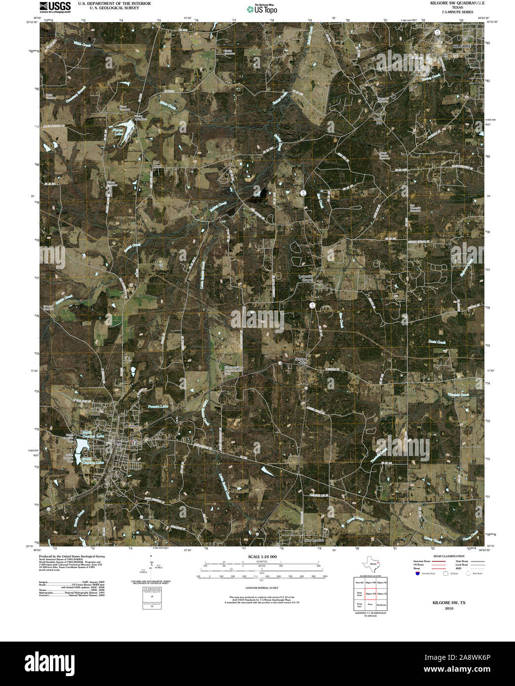 Map of kilgore hires stock photography and images Alamy