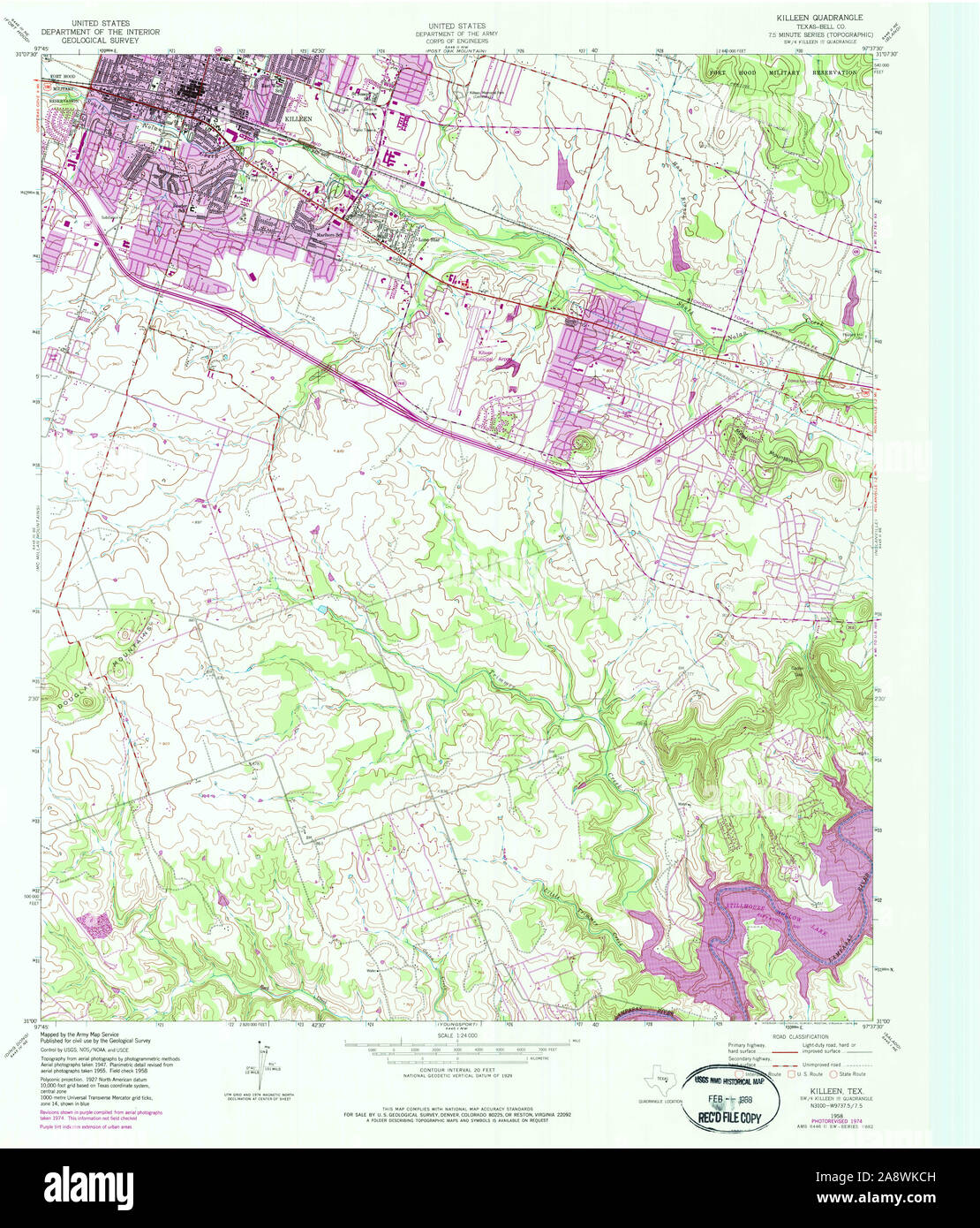 Map of killeen texas hires stock photography and images Alamy