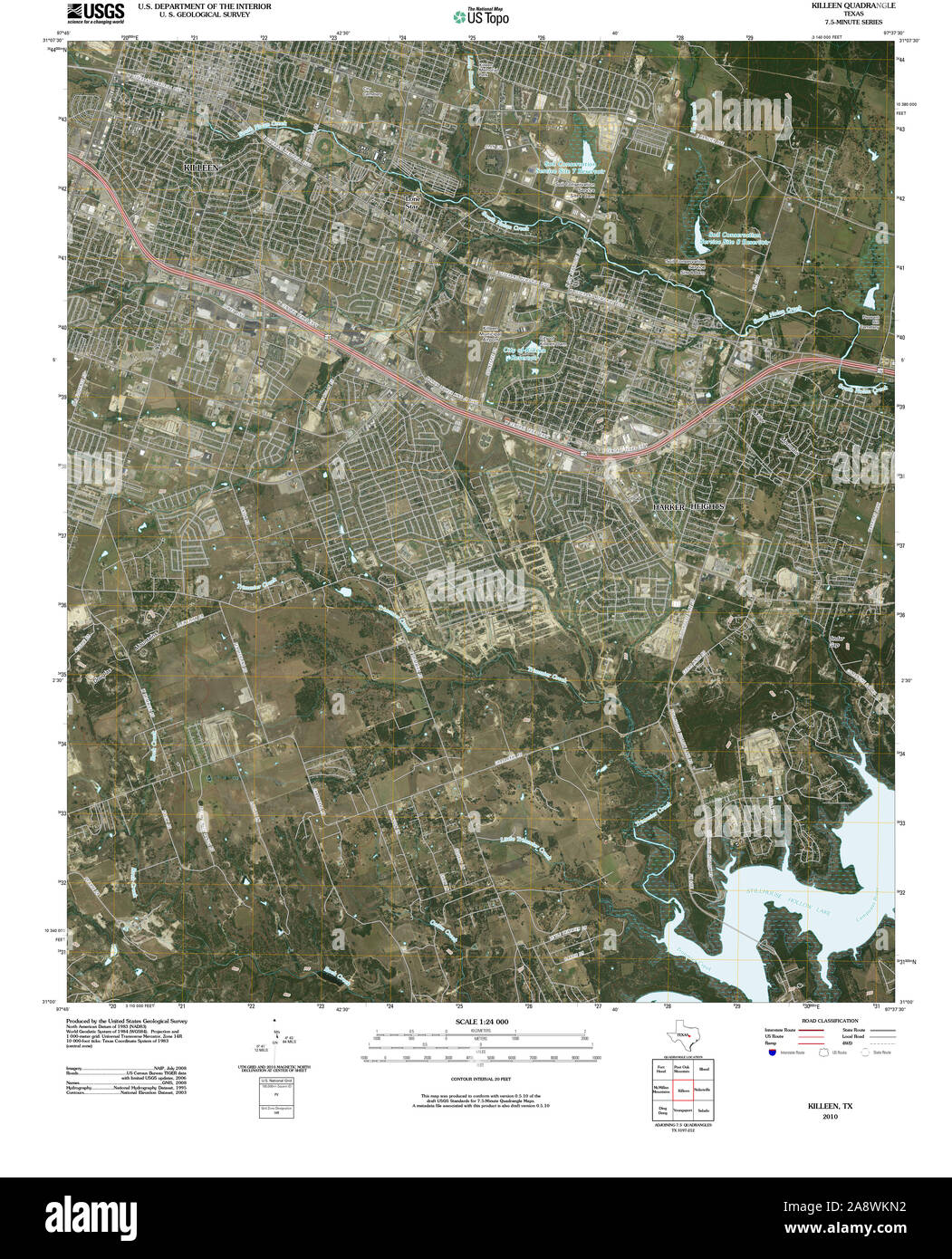 Killeen map hires stock photography and images Alamy