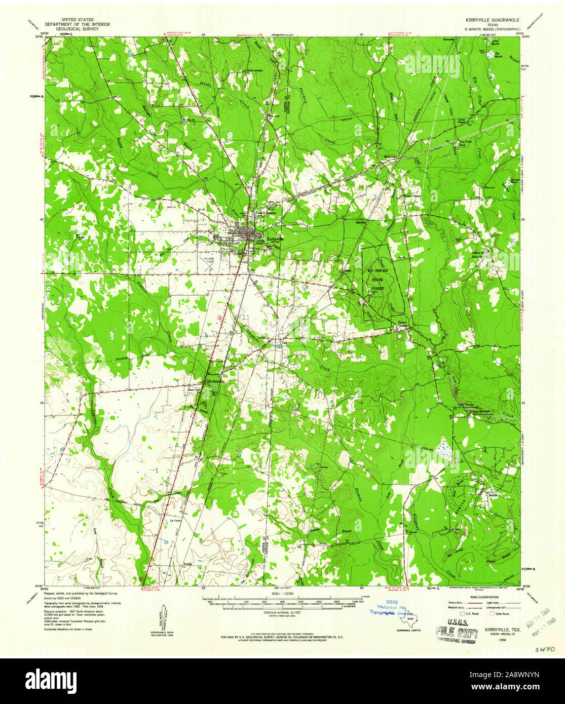 Kirbyville map hires stock photography and images Alamy