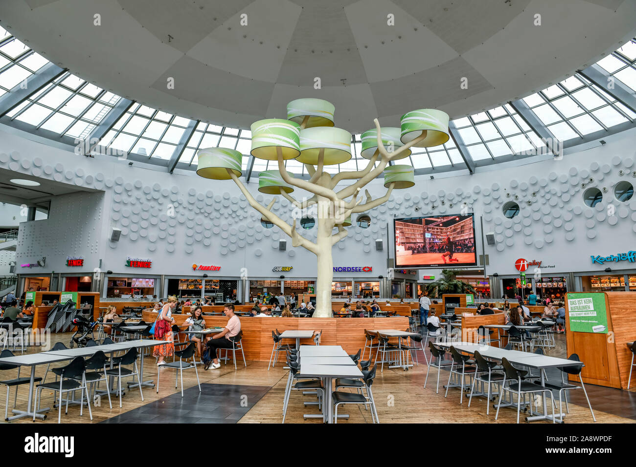 Foodmarket, Restaurants, Einkaufszentrum Waterfront, AG-Weser-Straße,  Gröpelingen, Bremen, Deutschland Stock Photo - Alamy
