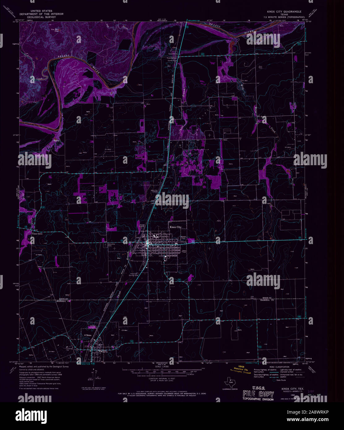 Knox city texas map hires stock photography and images Alamy