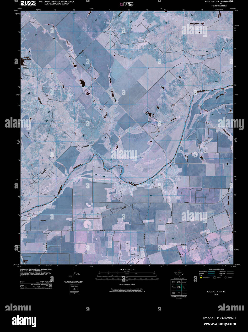 Knox city texas map hires stock photography and images Alamy