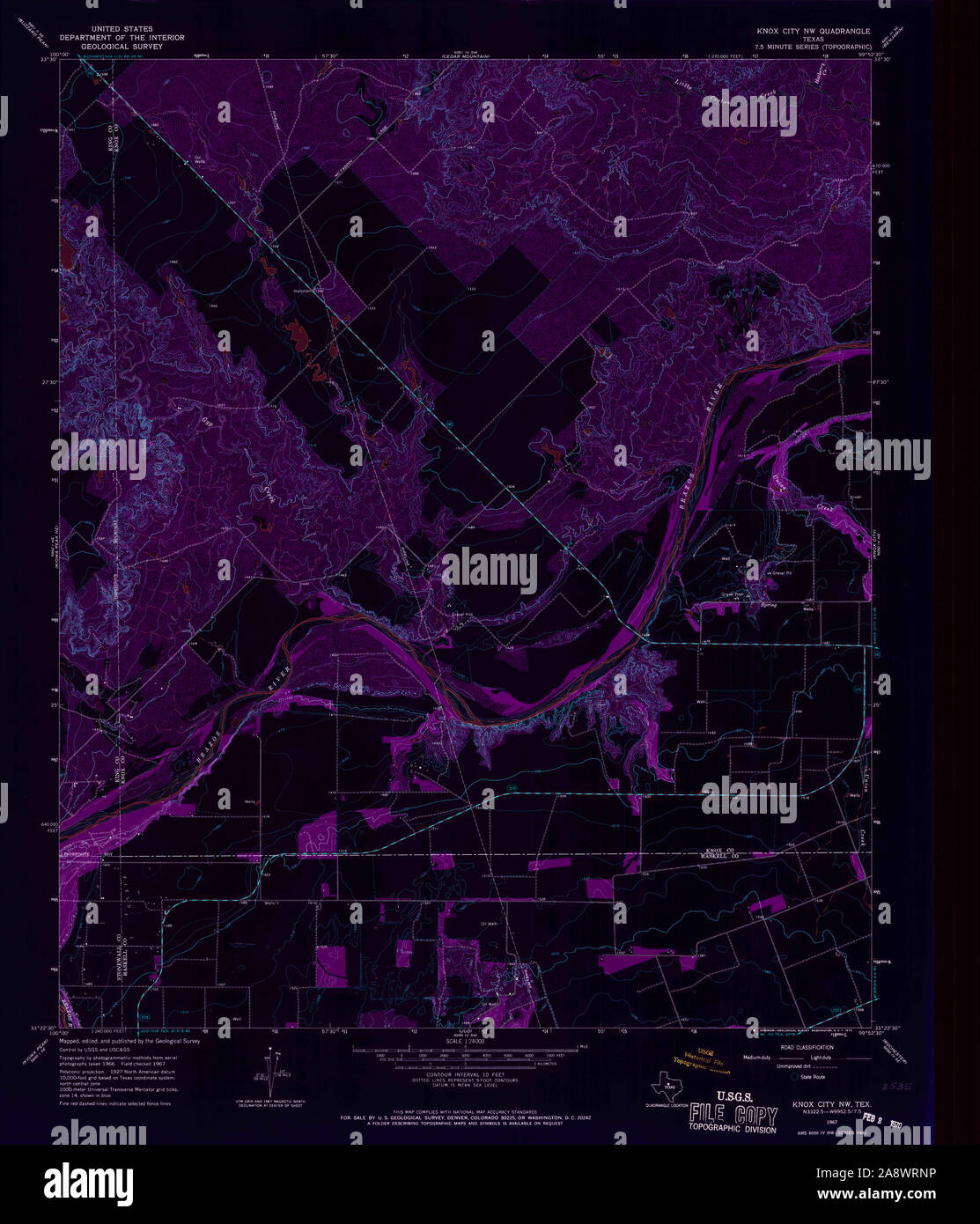 Knox city texas map hires stock photography and images Alamy