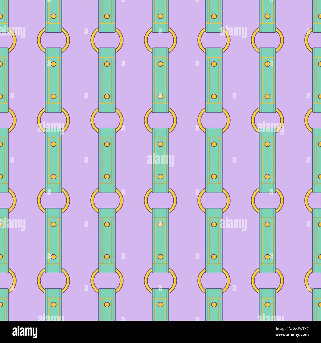 Seamless vector fashion pattern with thin red straps Stock Vector
