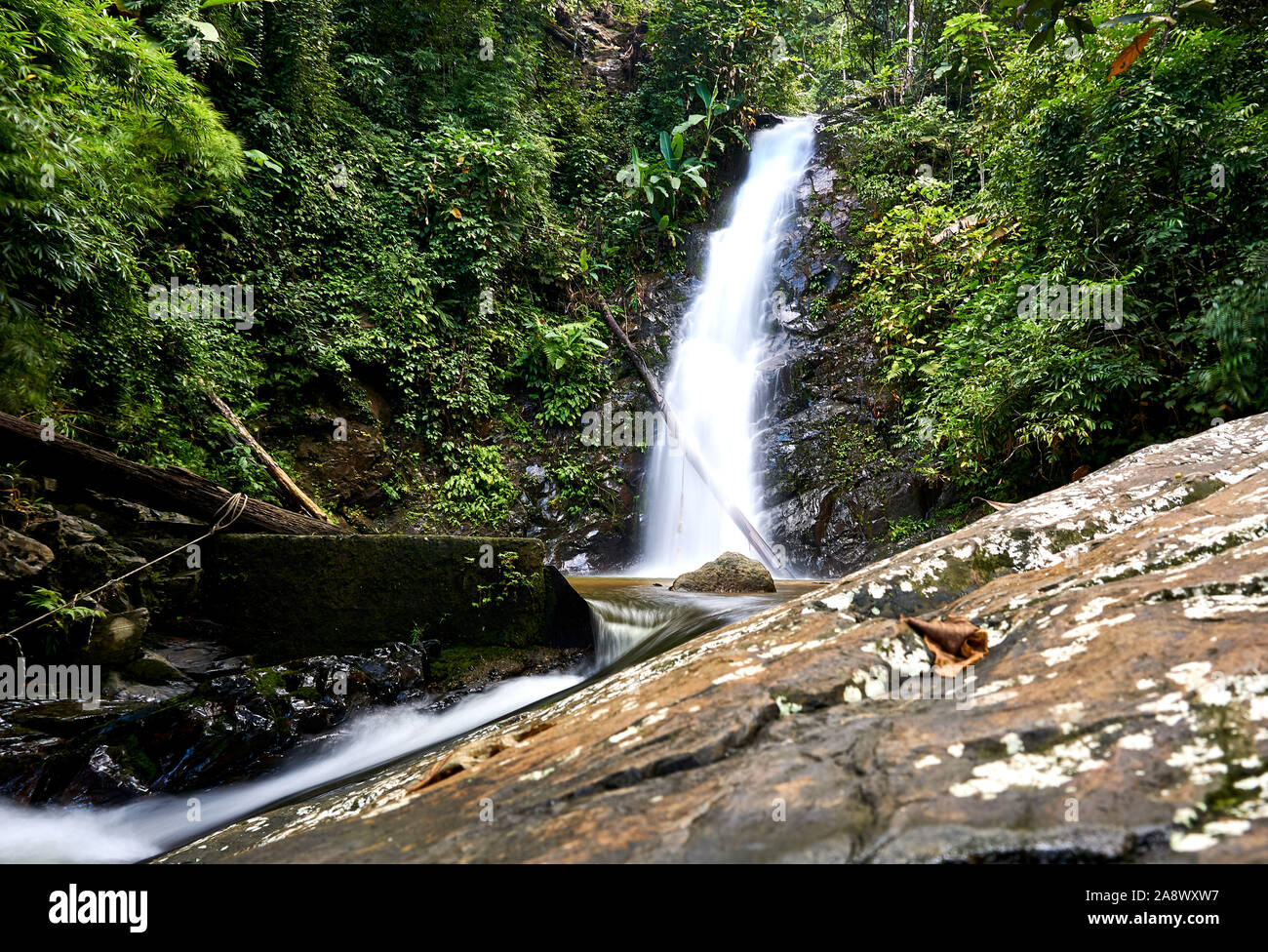 Durian Perangin Waterfall In Langawi Island Malaysia Stock Photo Alamy