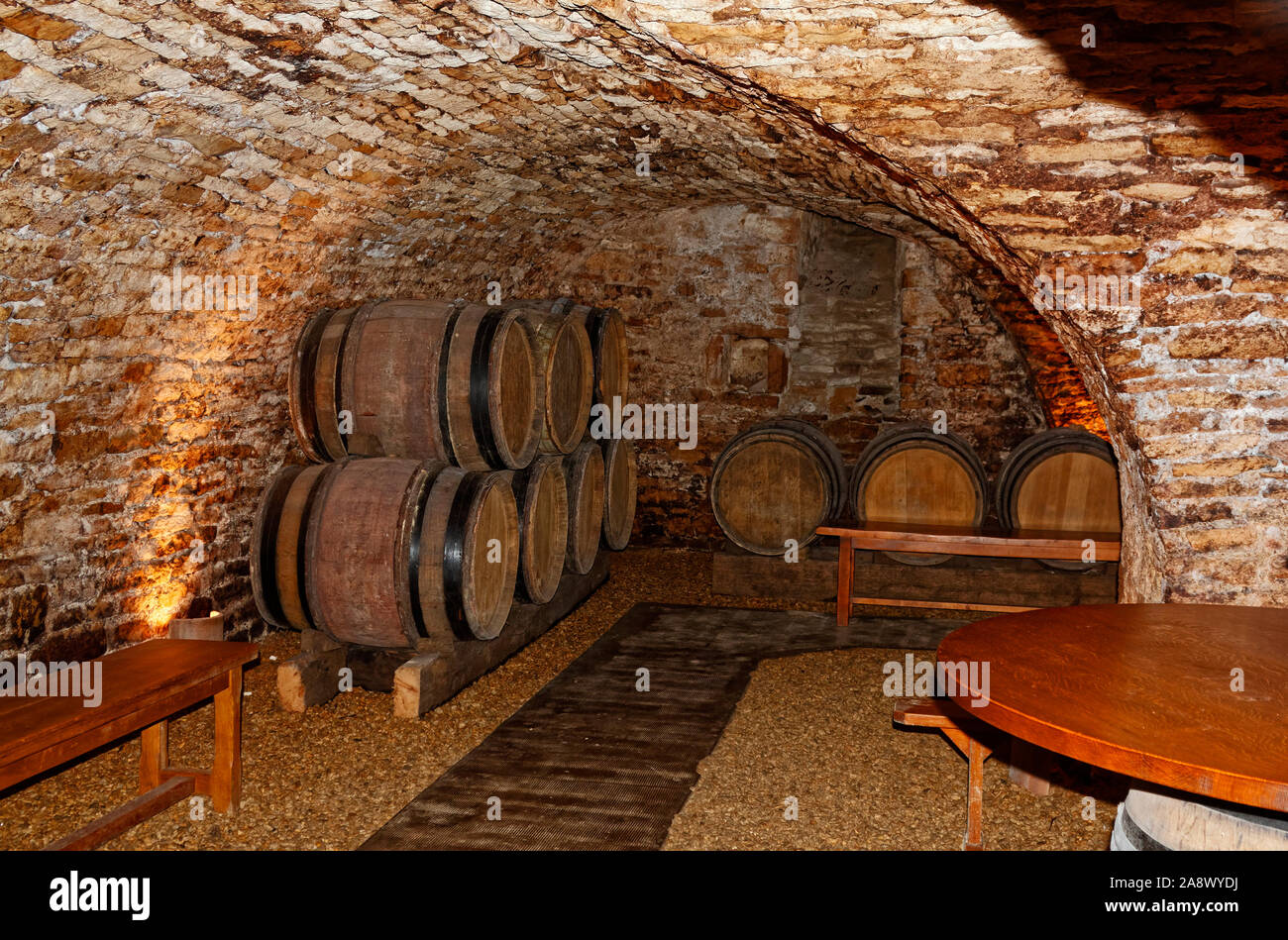 Wine barrels burgundy france hires stock photography and images Alamy