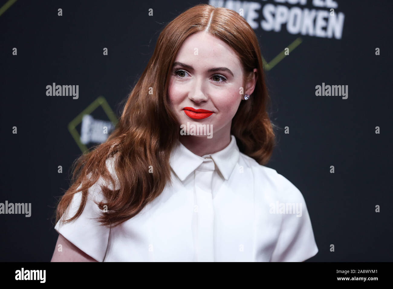 Actress Karen Gillan wearing Viktor & Rolf arrives at the 2019 E