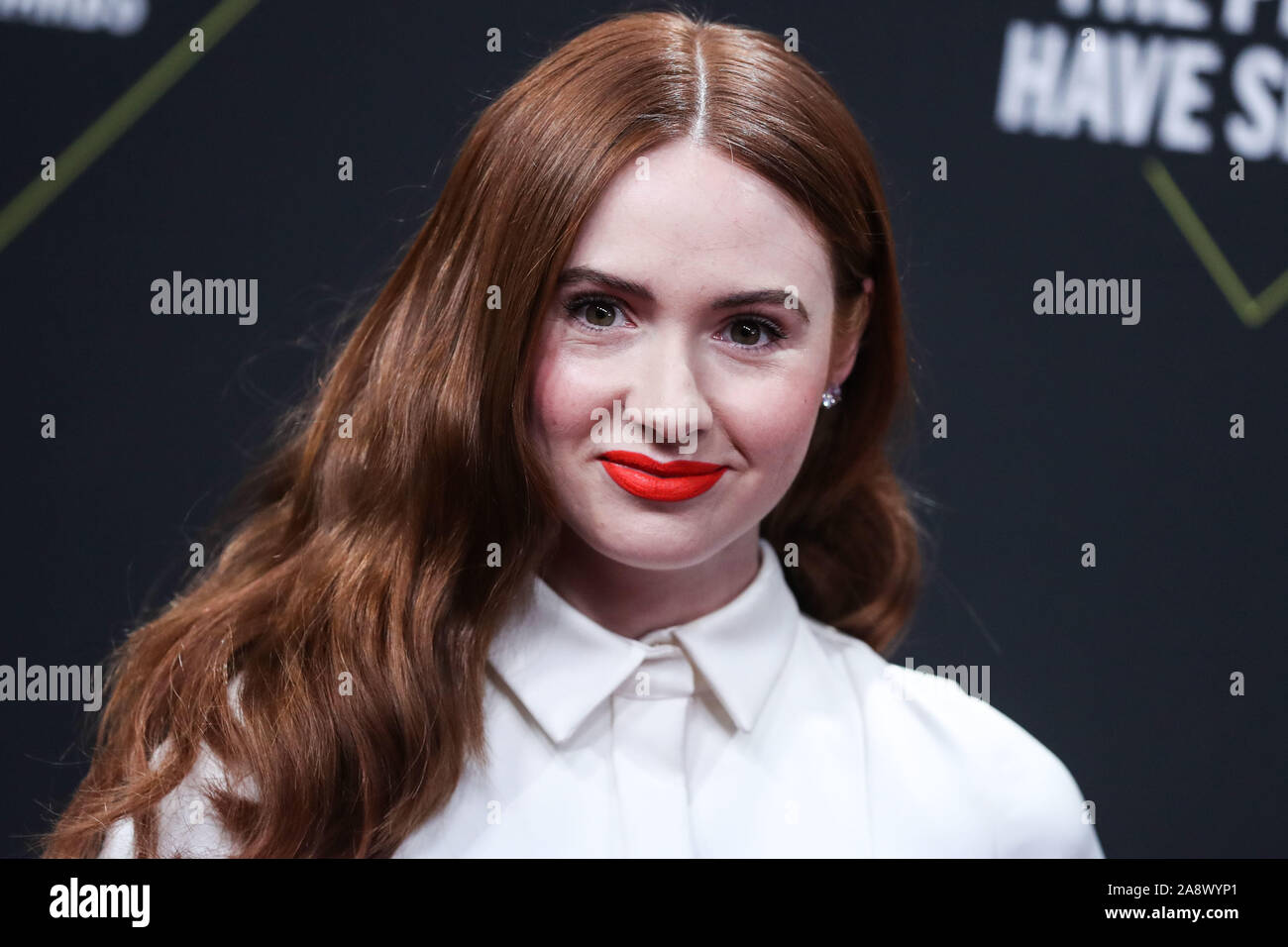 Actress Karen Gillan wearing Viktor & Rolf arrives at the 2019 E