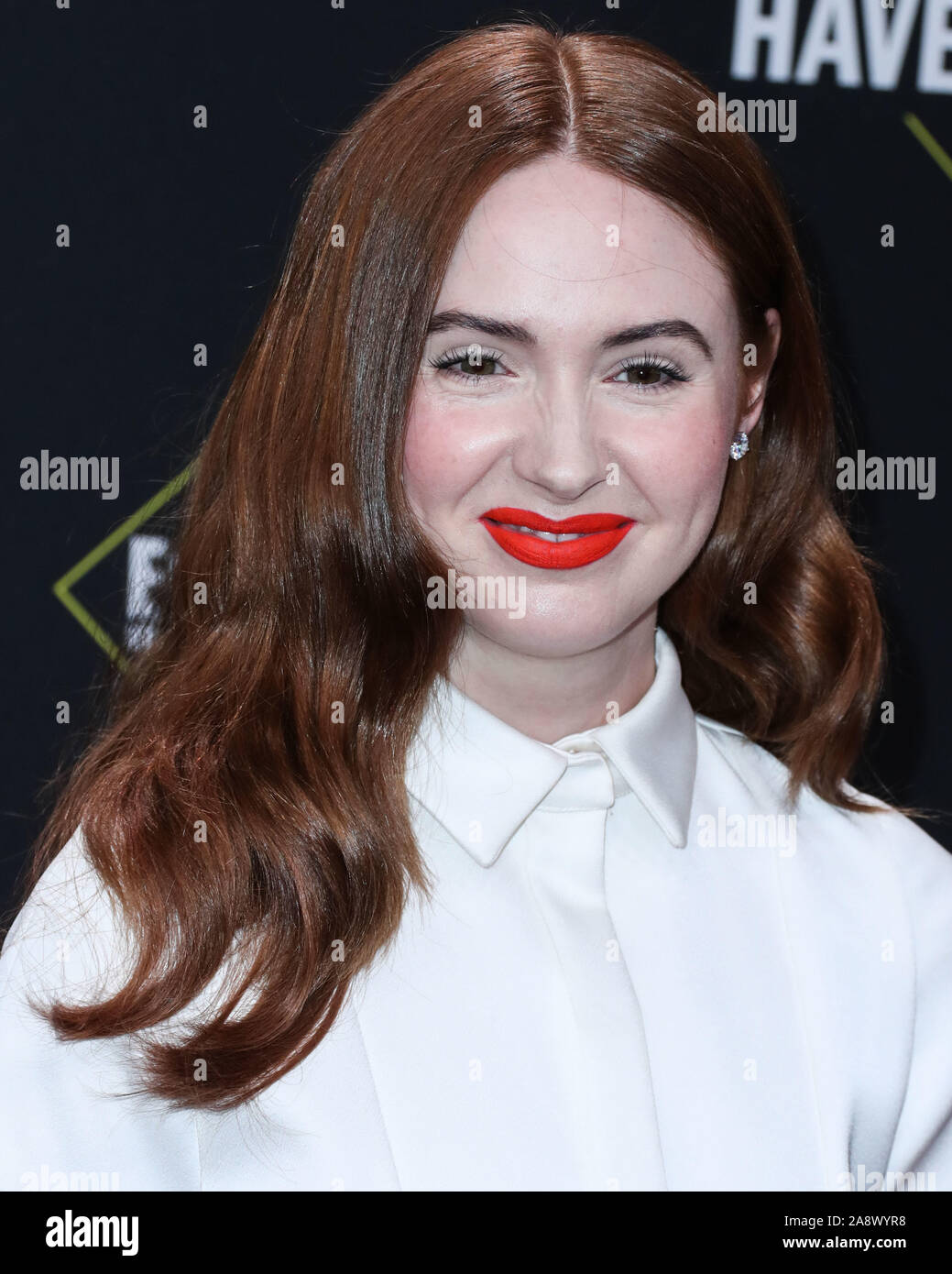 Actress Karen Gillan wearing Viktor & Rolf arrives at the 2019 E