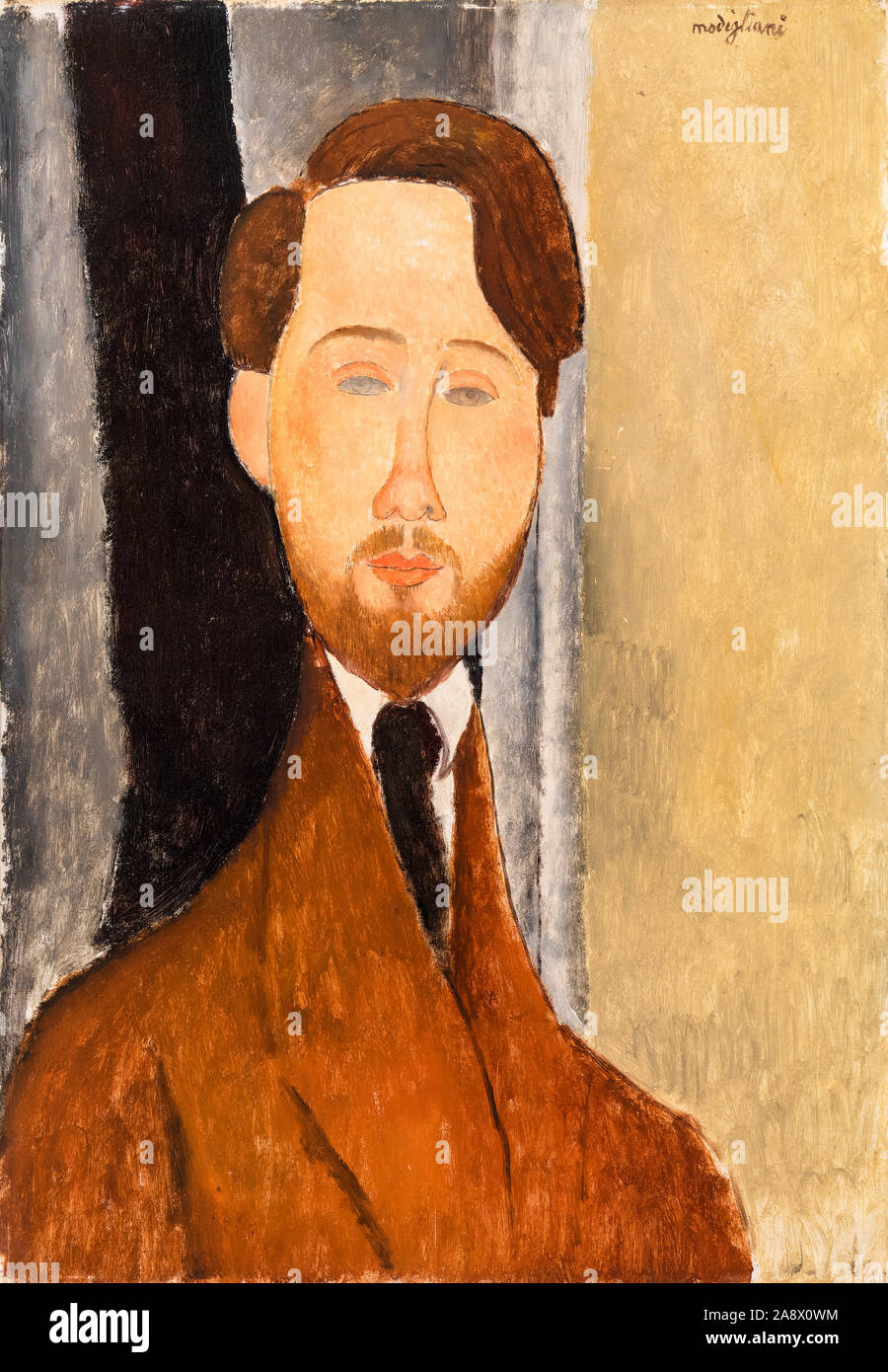 Amedeo Modigliani, Léopold Zborowksi, portrait painting, 1919 Stock Photo