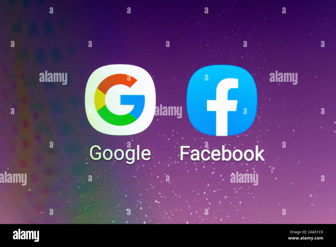 Google facebook logos hi-res stock photography and images - Alamy