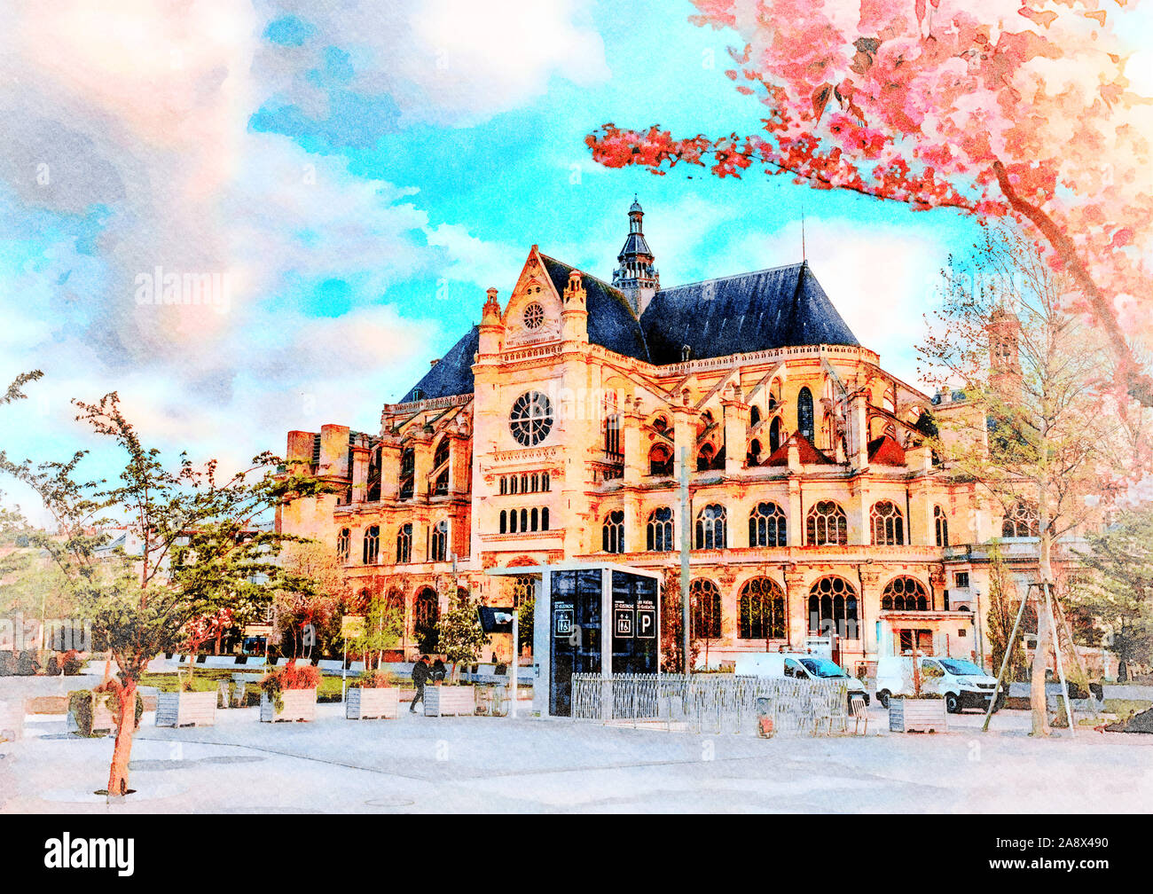 Beautiful Digital Watercolor Painting Of The Streets Of Paris France Stock Photo Alamy Beautiful Digital Watercolor Painting Of The Streets Of Paris France Stock Photo Alamy