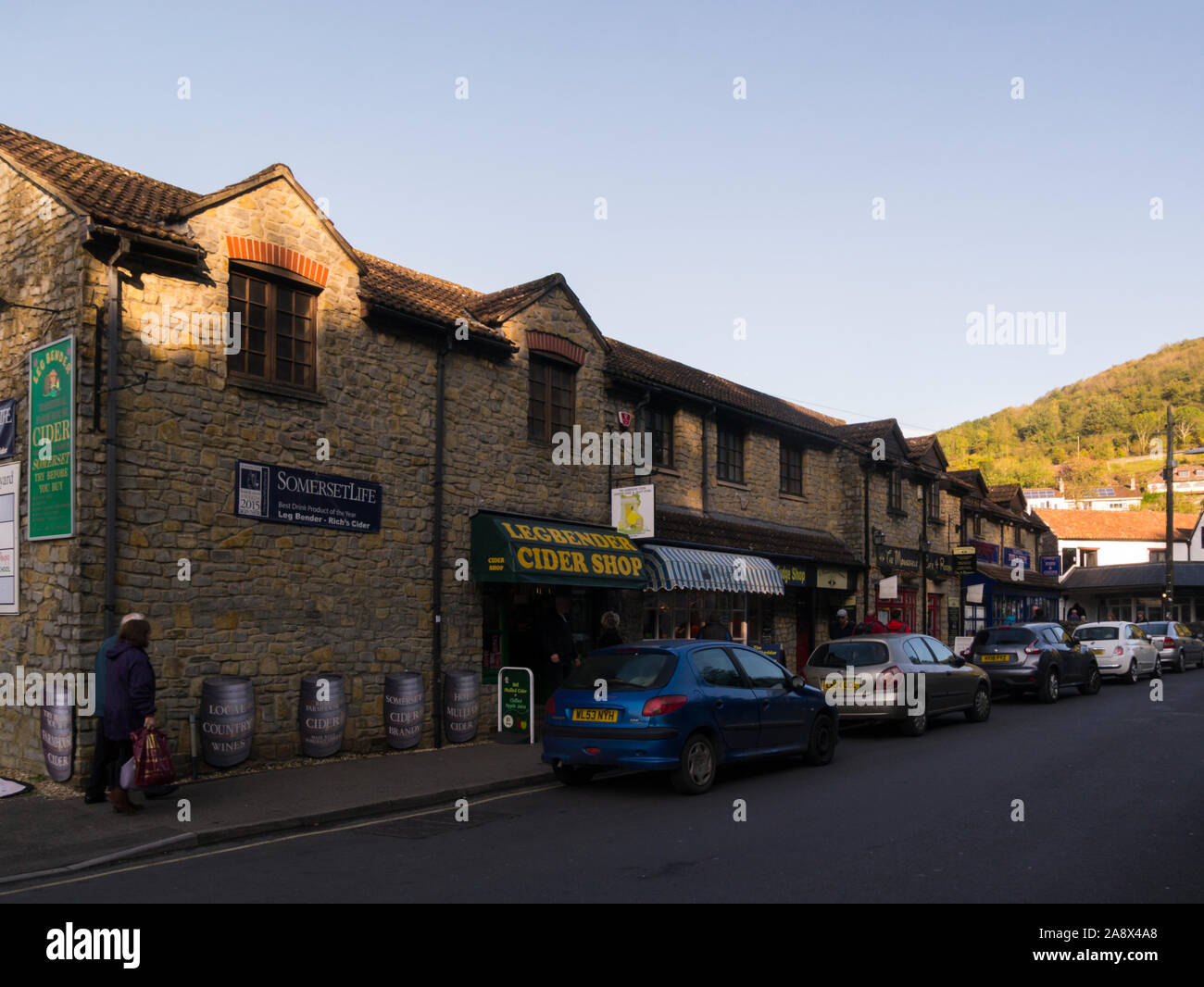 Shops lining cheddar hires stock photography and images Alamy