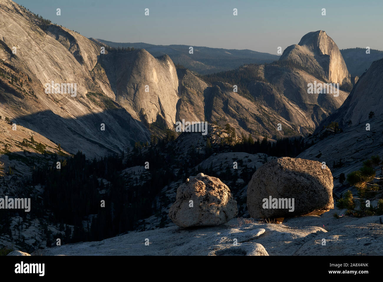 Half-dome from Olmstead Point in Yosemite National Park, California, USA Stock Photo