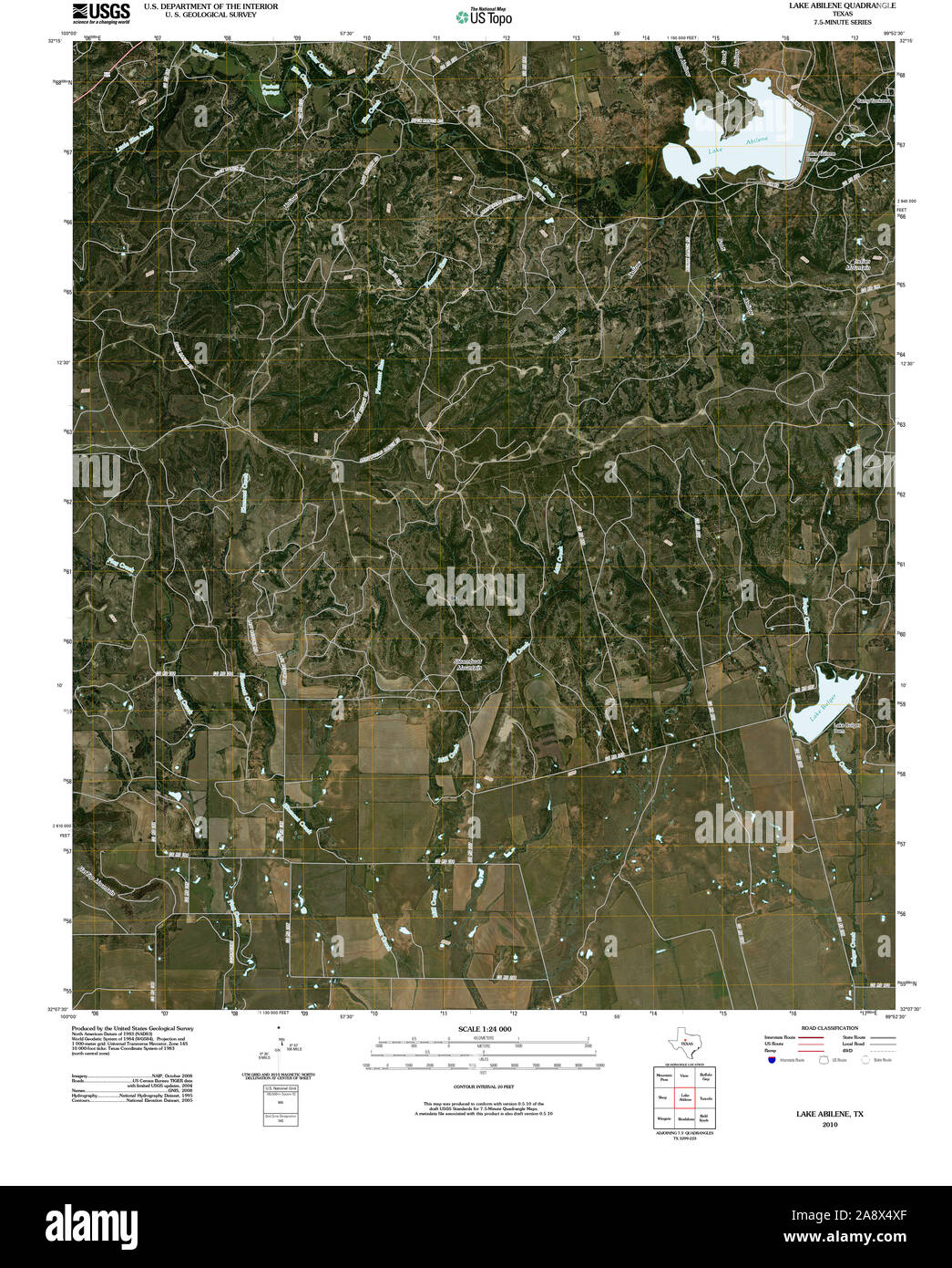 Abilene map hi-res stock photography and images - Alamy