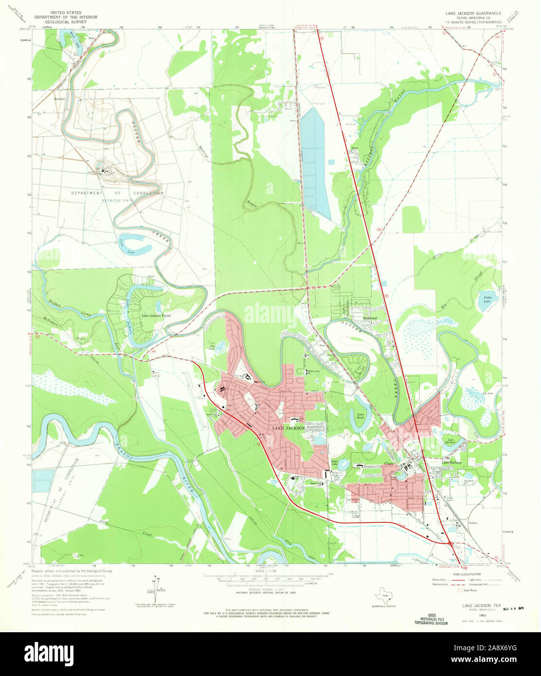 Map of lake jackson texas hires stock photography and images Alamy