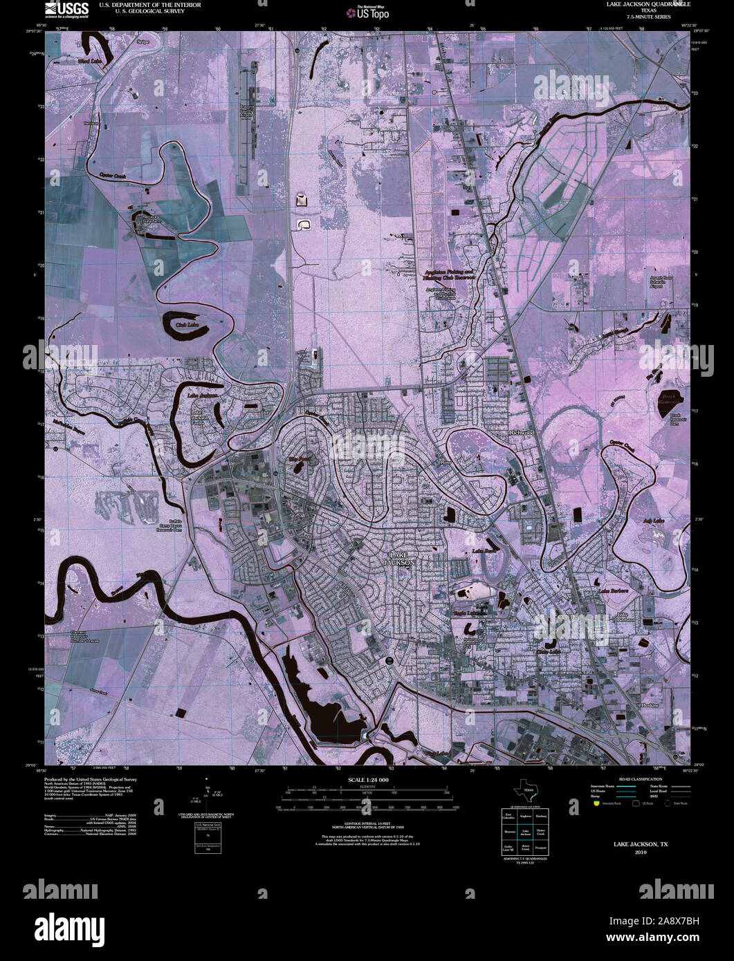 Map of lake jackson texas hires stock photography and images Alamy