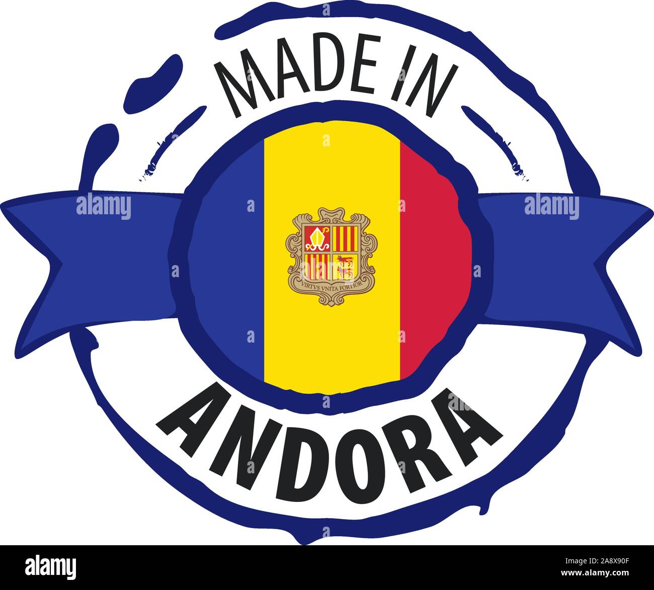 Made in andorra sign Stock Vector Images - Alamy