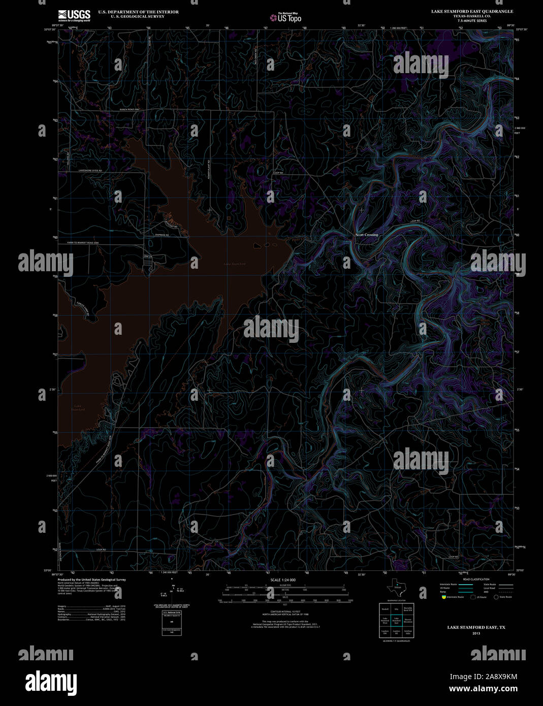 Stamford texas map hires stock photography and images Alamy