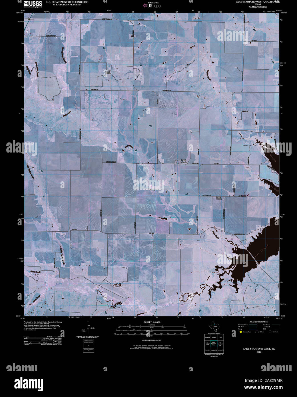 Stamford texas map hires stock photography and images Alamy
