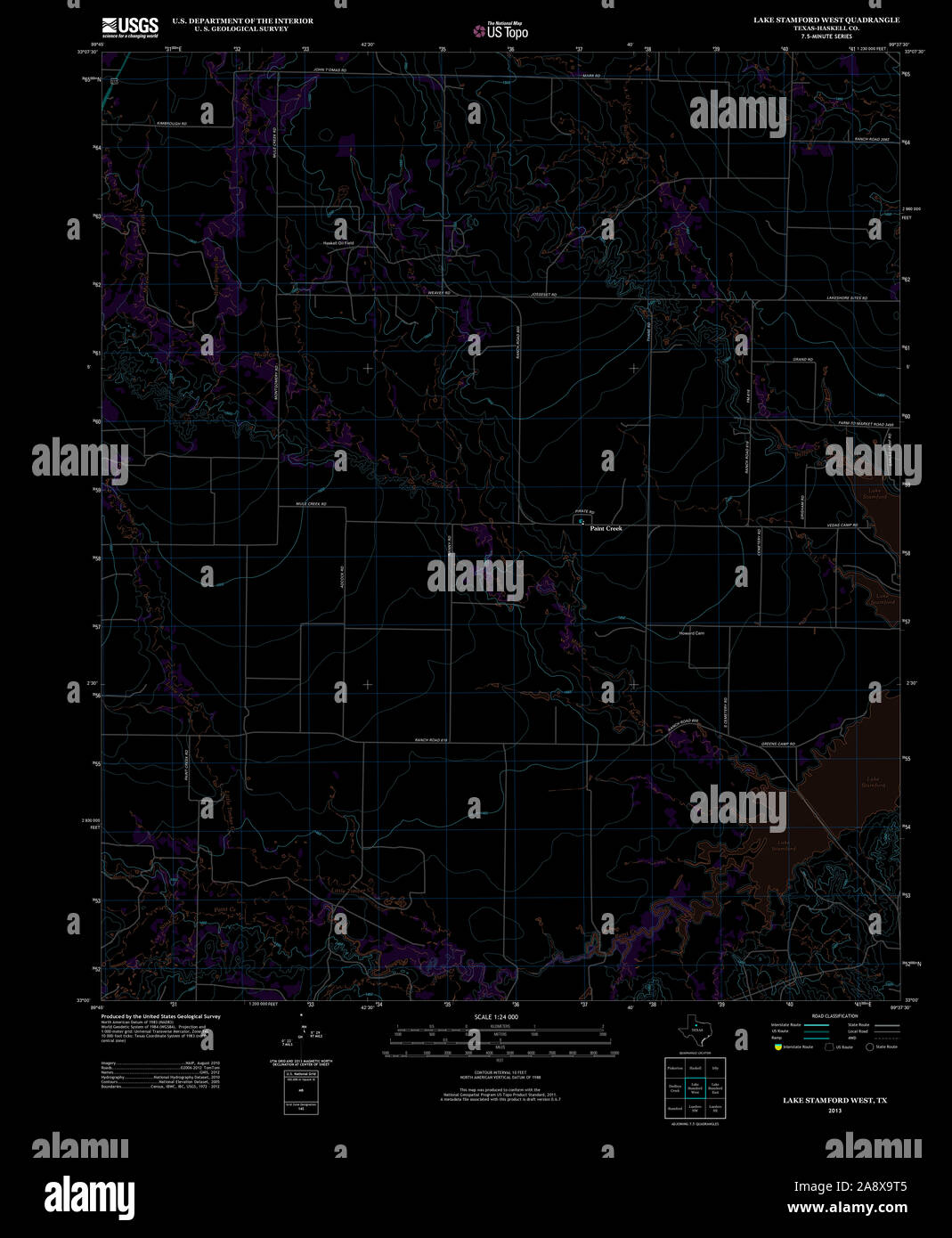 Stamford texas map hires stock photography and images Alamy