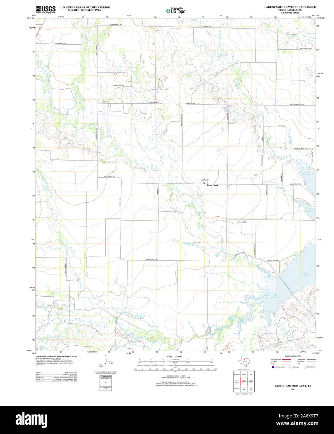 Stamford texas map hires stock photography and images Alamy