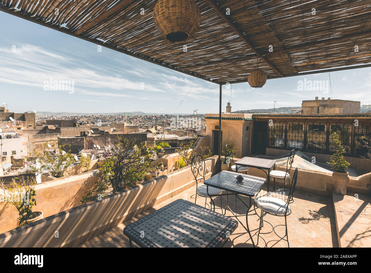 Rooftop View of Fez - Morocco Stock Photo - Alamy