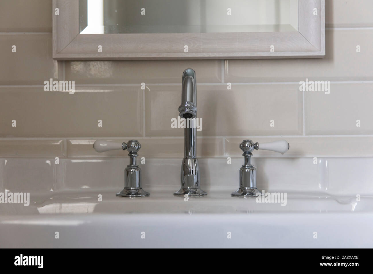 Bathroom sink vintage style interior design Stock Photo - Alamy