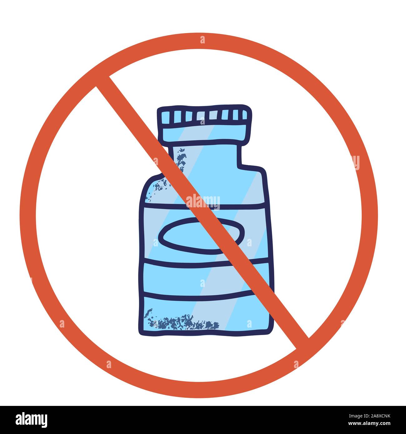 Stop pill sign icon. Restrict symbol. Vector illustration Stock Vector ...