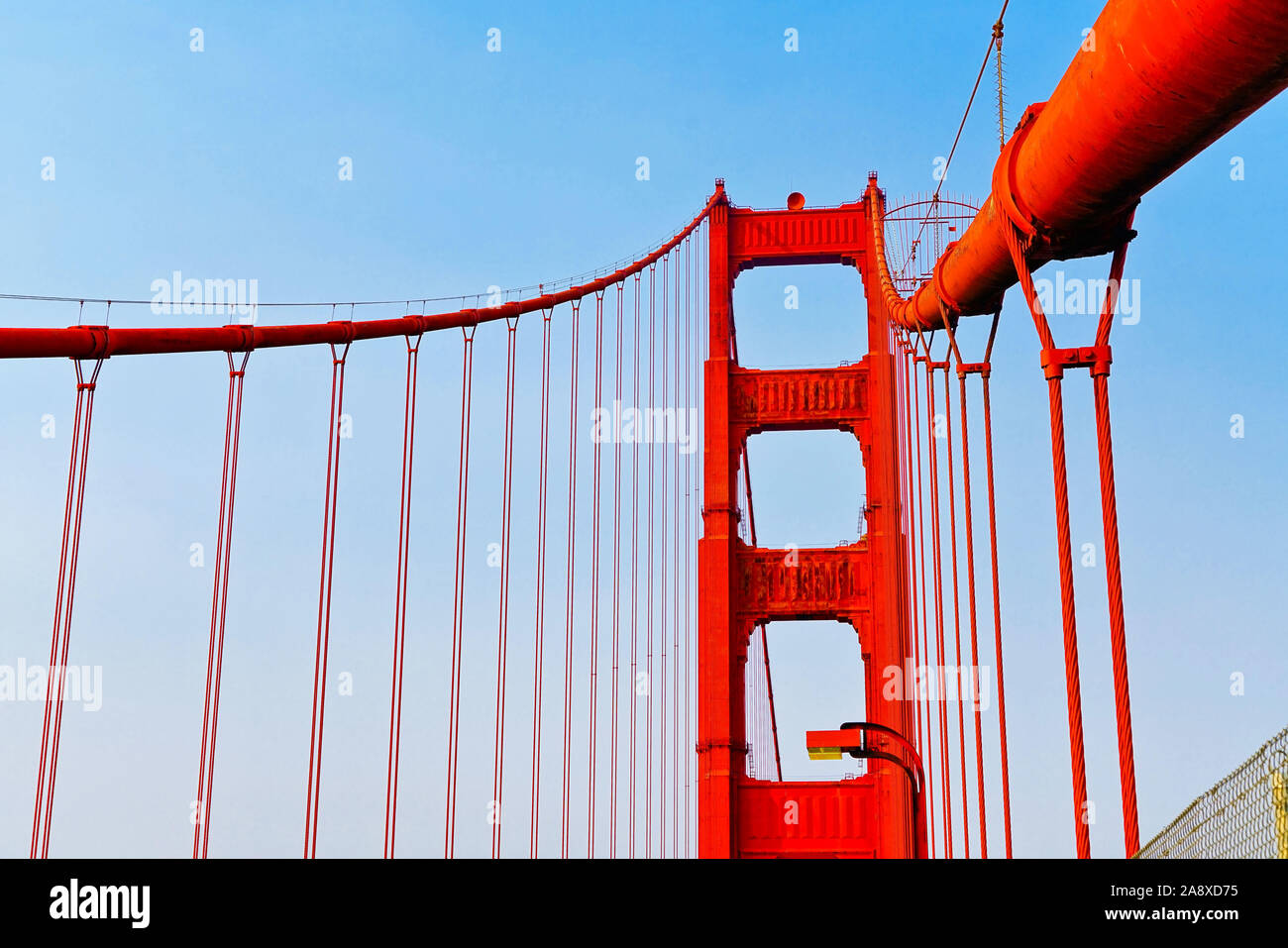View of Golden Gate Bridge in San Francisco on a sunny day Stock Photo ...