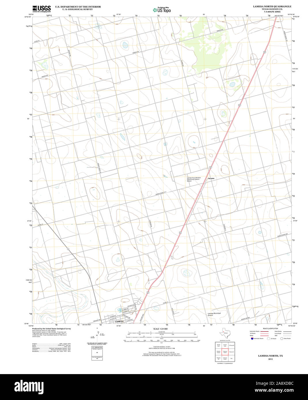 Map of lamesa texas hires stock photography and images Alamy