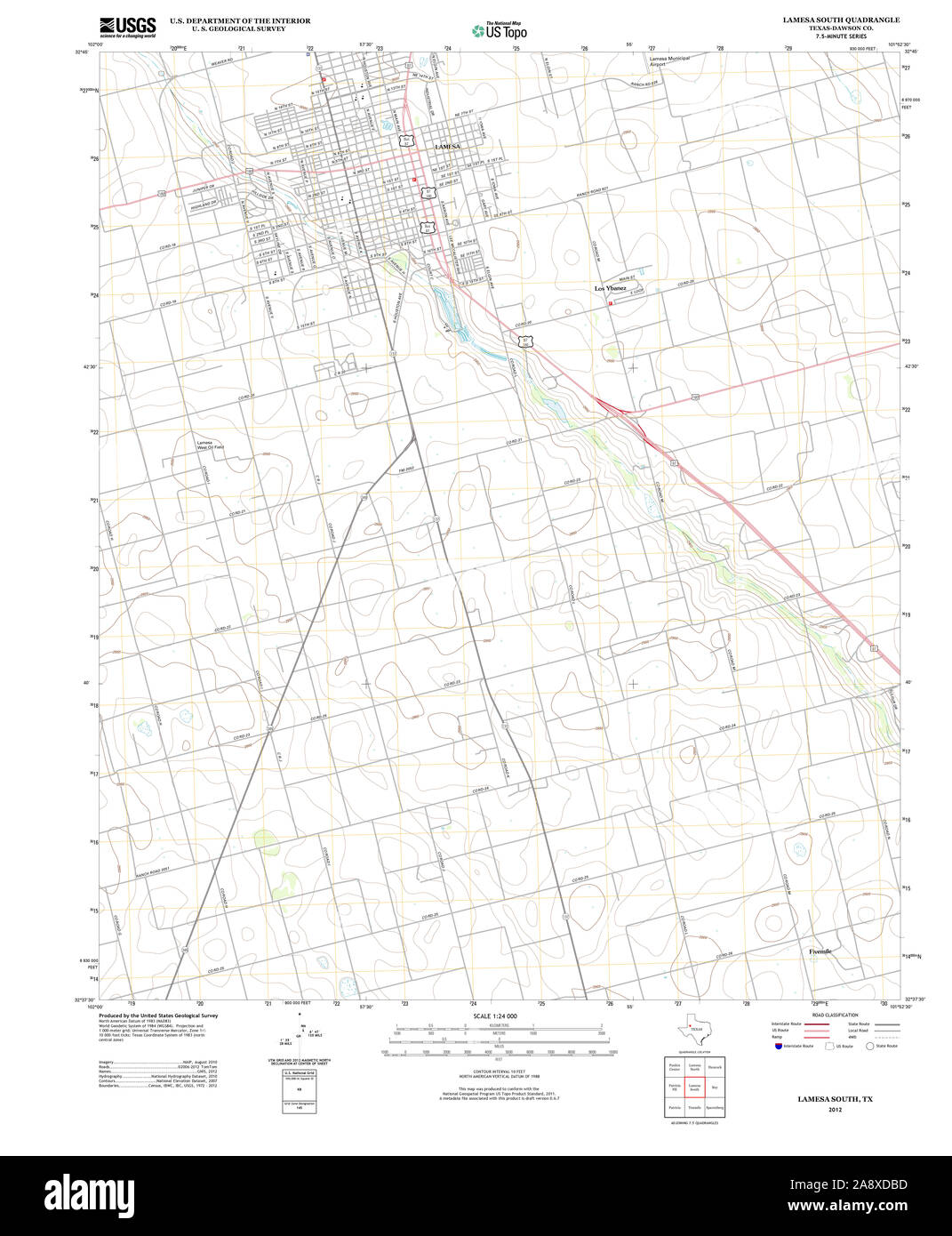 Map of lamesa texas hires stock photography and images Alamy