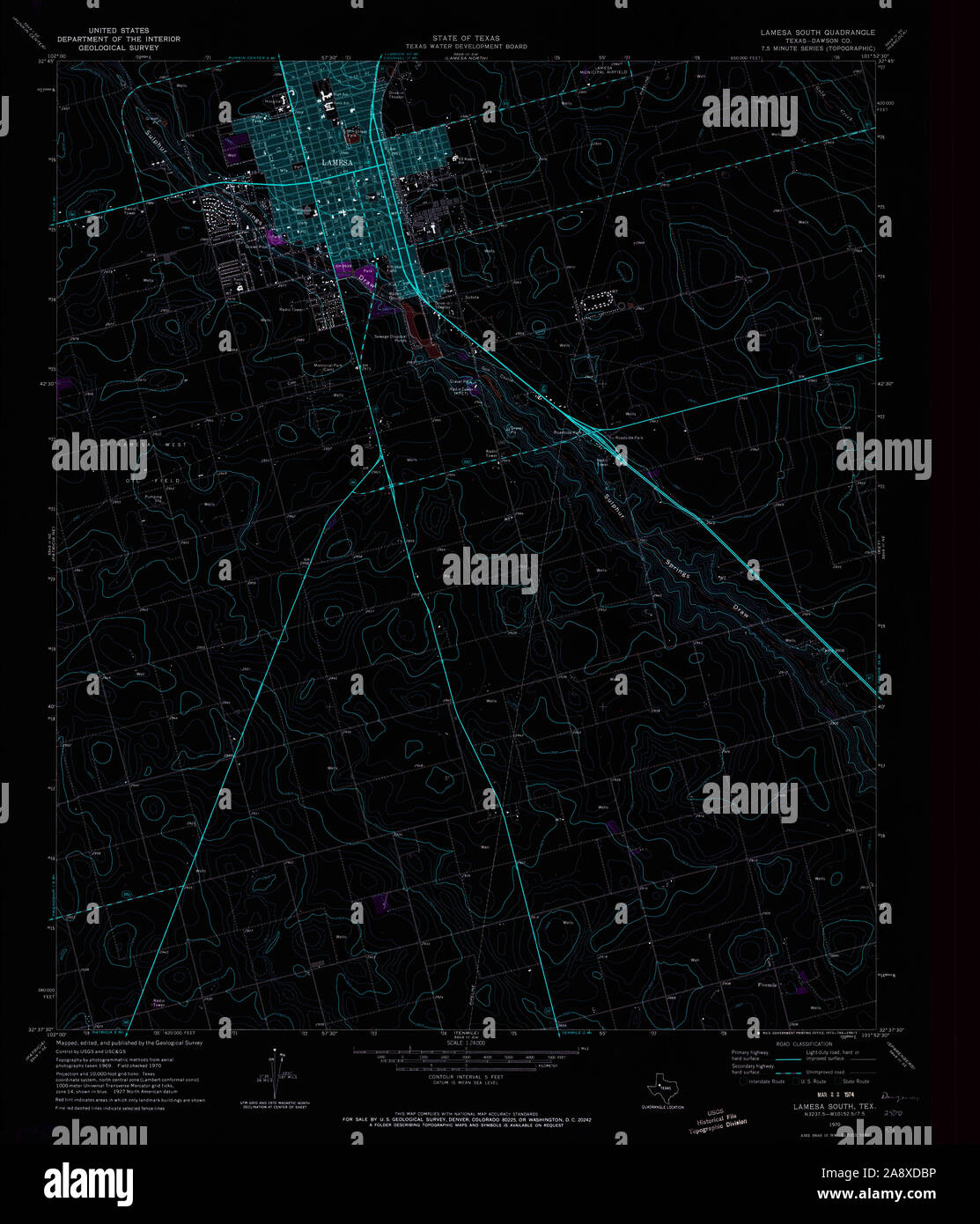 Lamesa texas map hires stock photography and images Alamy