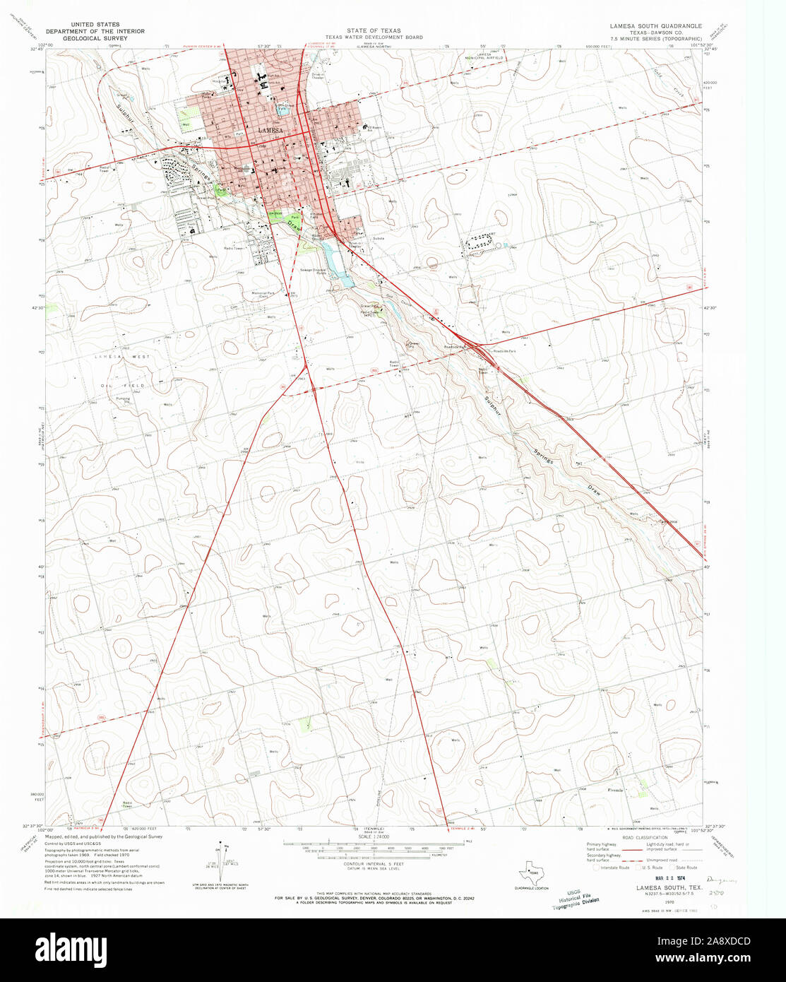 Lamesa texas map hires stock photography and images Alamy