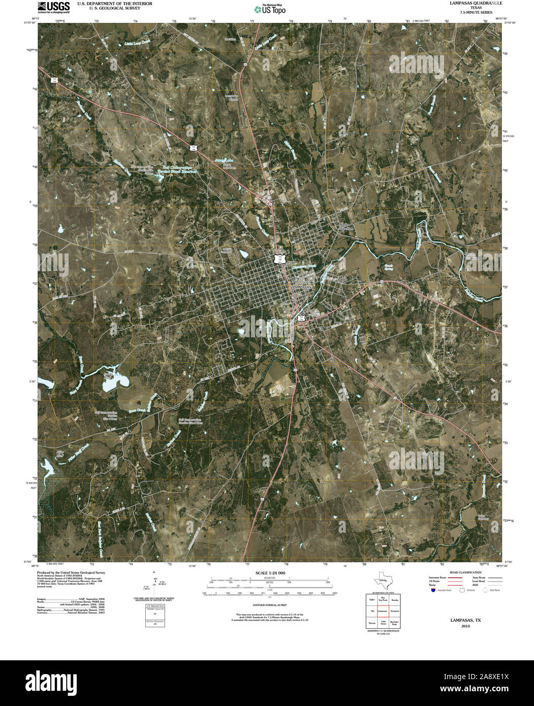 Map of lampasas Cut Out Stock Images & Pictures Alamy