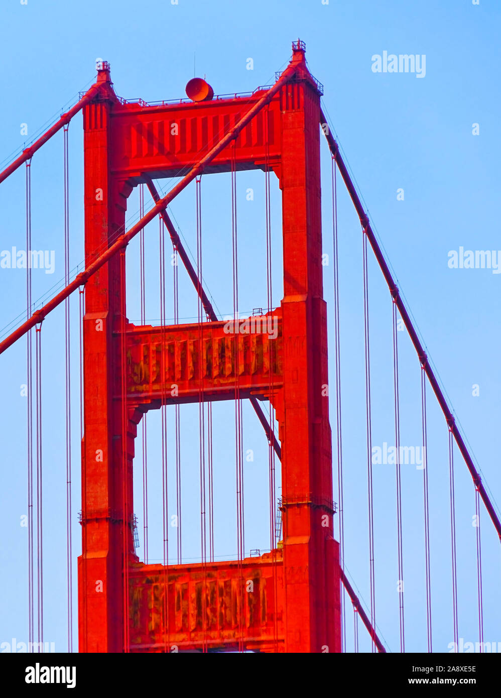 View of Golden Gate Bridge in San Francisco on a sunny day Stock Photo ...