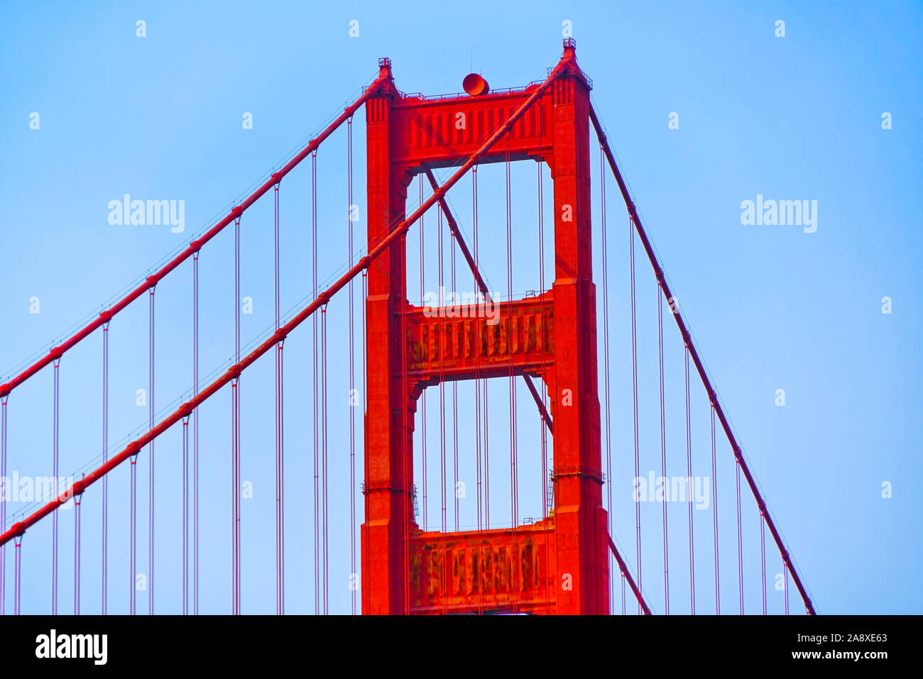 View of Golden Gate Bridge in San Francisco on a sunny day Stock Photo ...