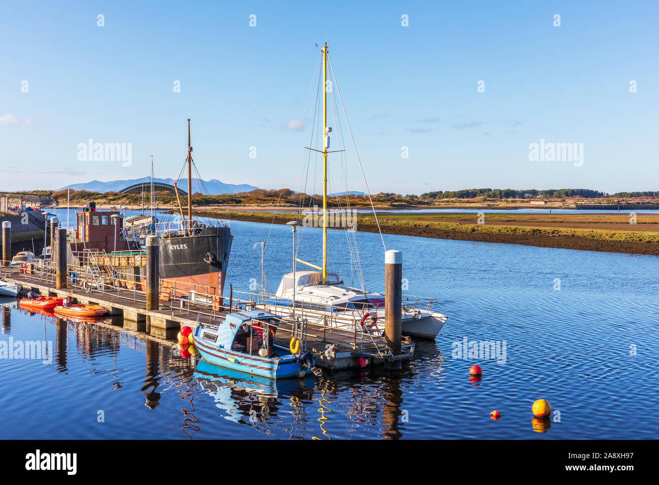 Irvine harbour, on the Firth of Clyde and River Irvine Ayrshire