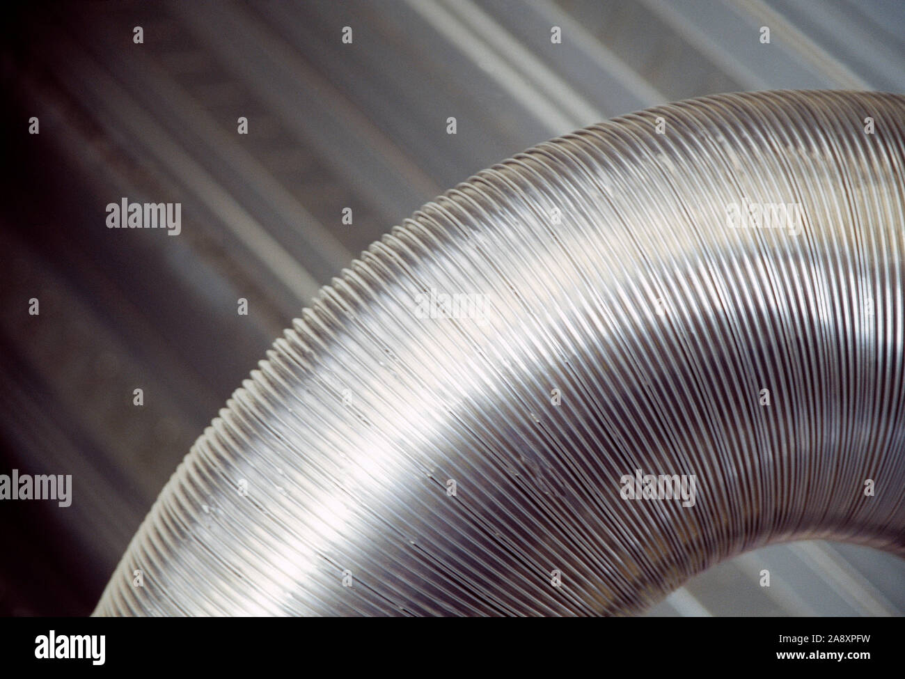 Architecture. Commercial building. Close up of air conditioning ducting. Stock Photo