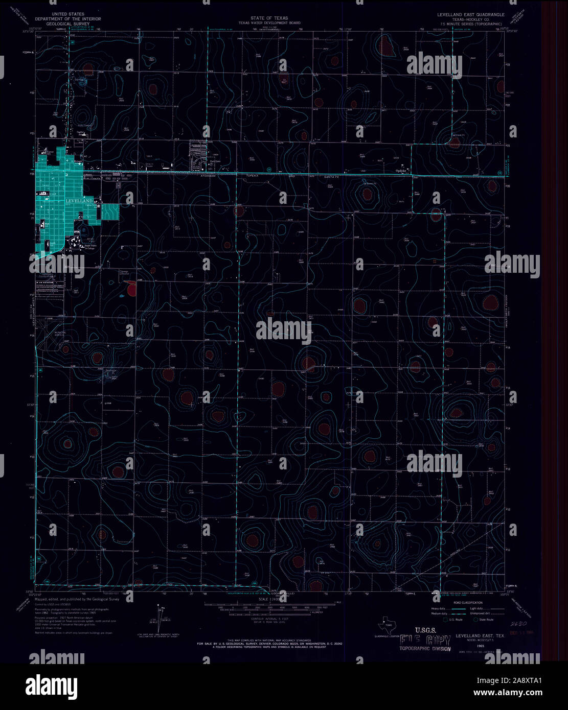 Map of levelland texas hires stock photography and images Alamy