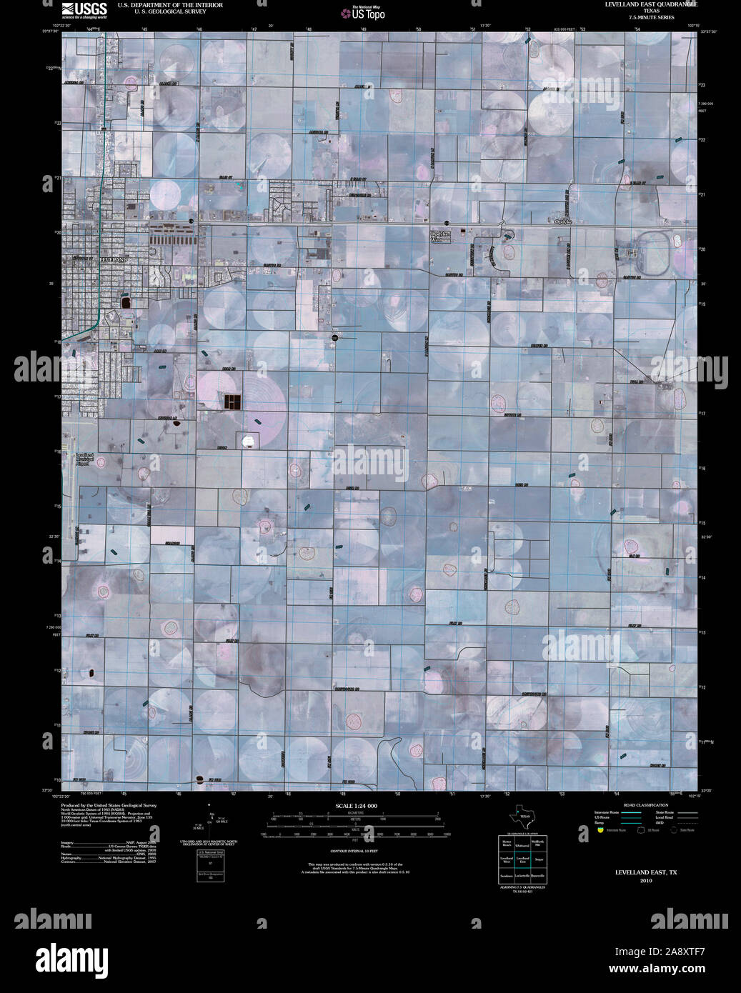 Levelland texas map hires stock photography and images Alamy