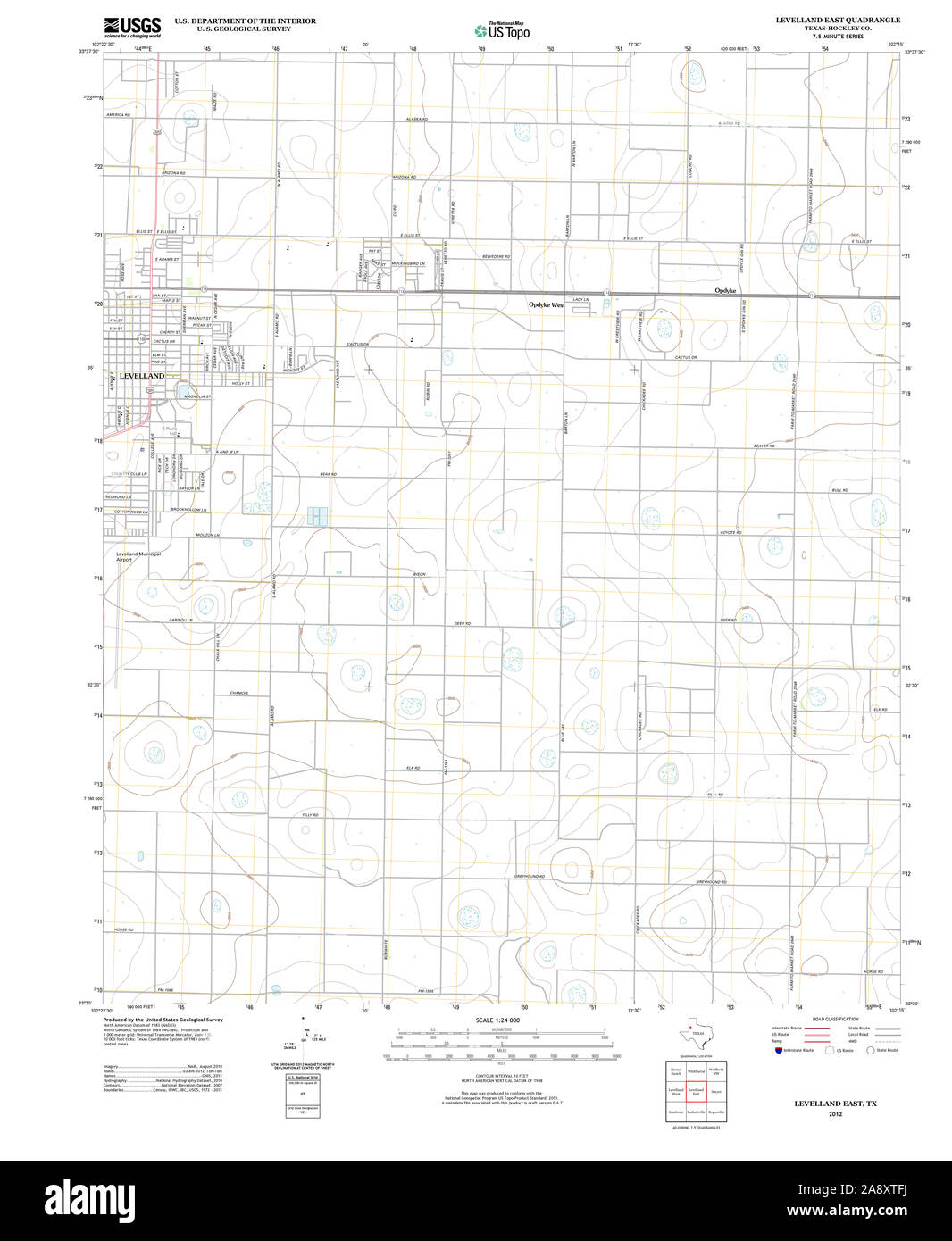 Map of levelland hires stock photography and images Alamy