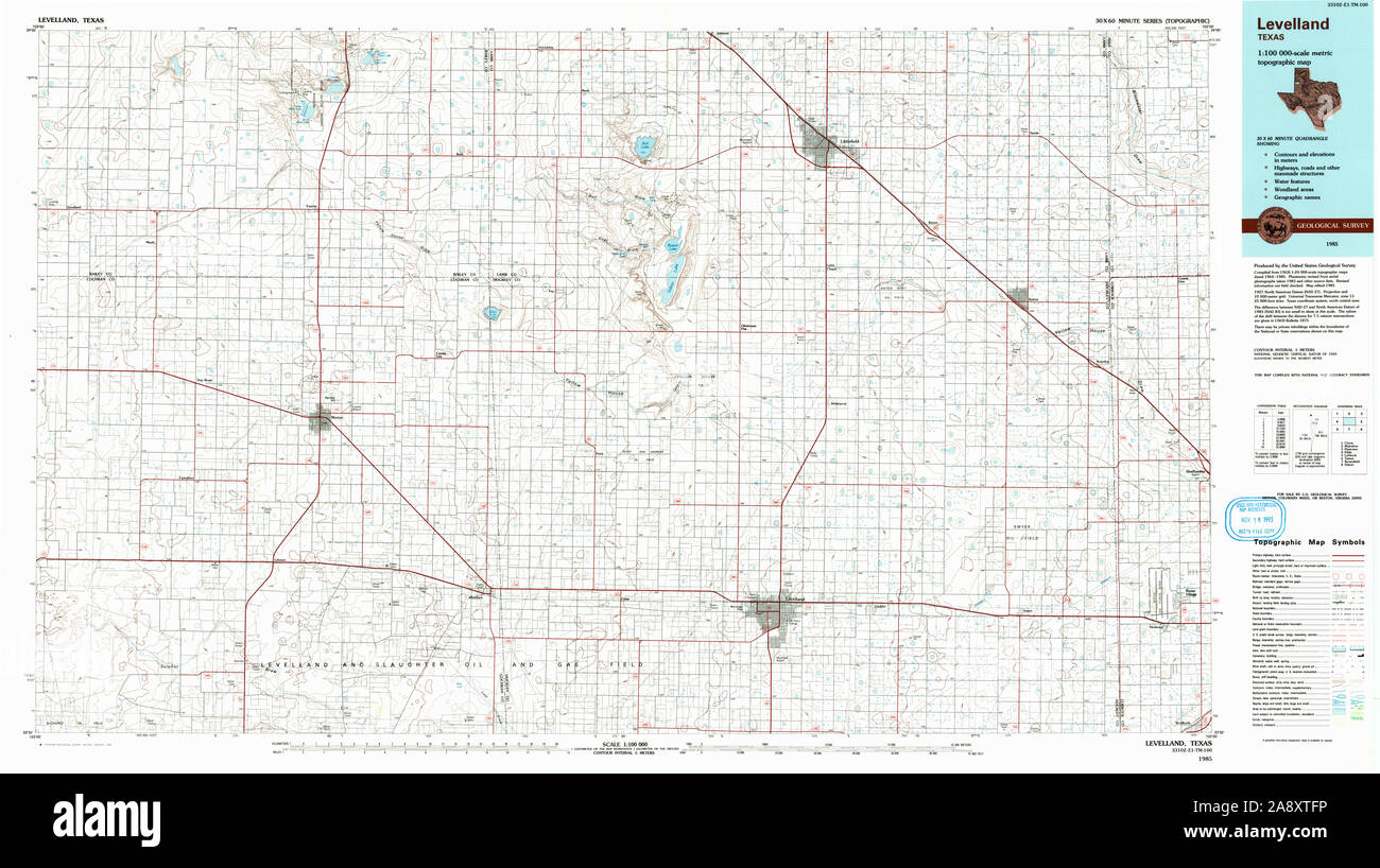 Map of levelland texas hires stock photography and images Alamy